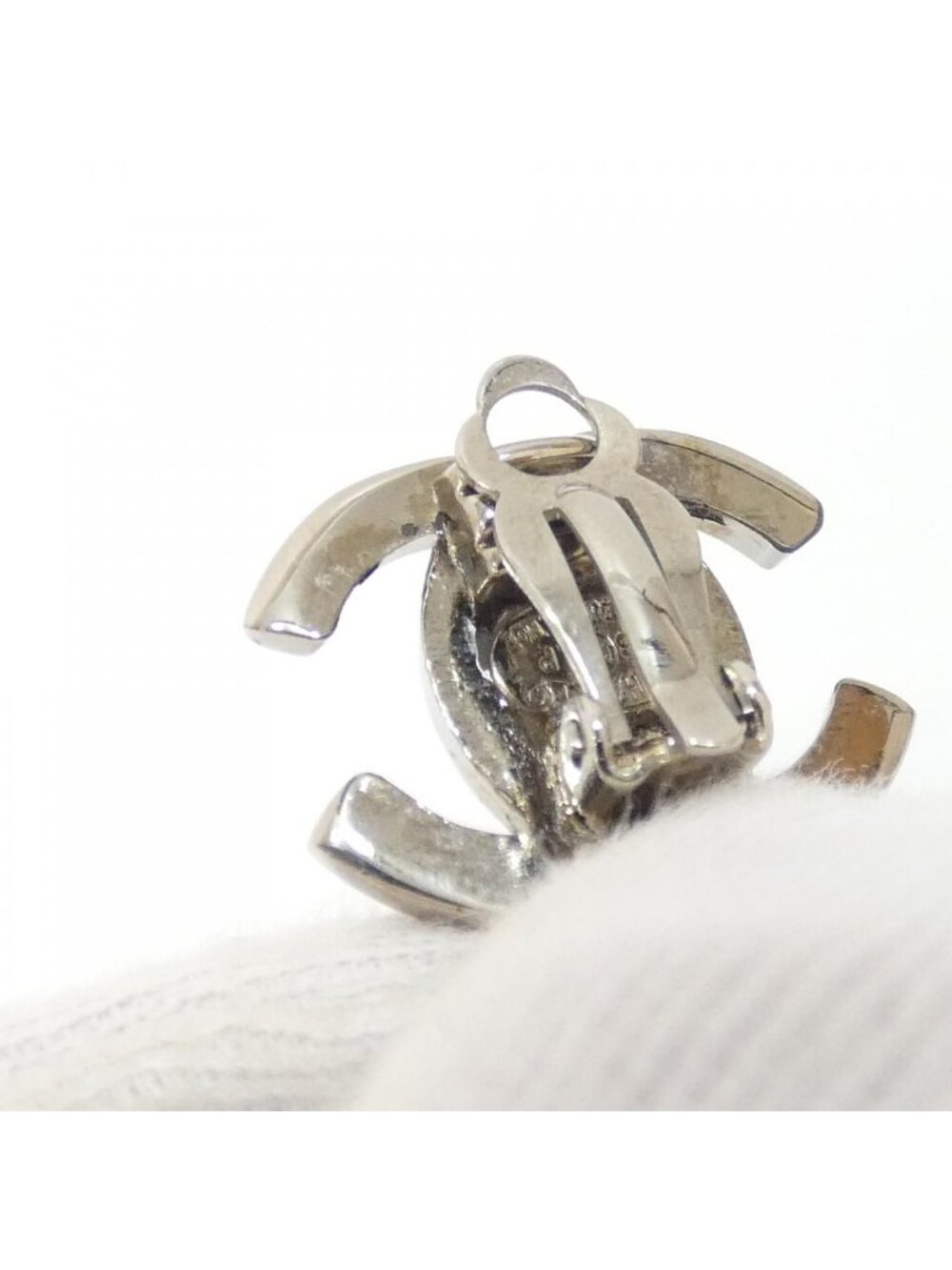 Chanel Vintage Earrings Silver - Picture 4 of 5